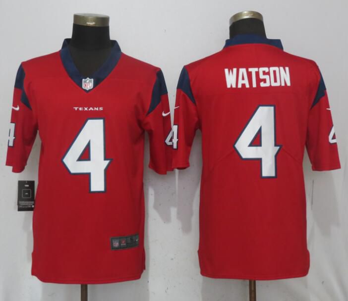 Men Houston Texans #4 Watson Red Nike Vapor Untouchable Limited NFL Jerseys->->NFL Jersey